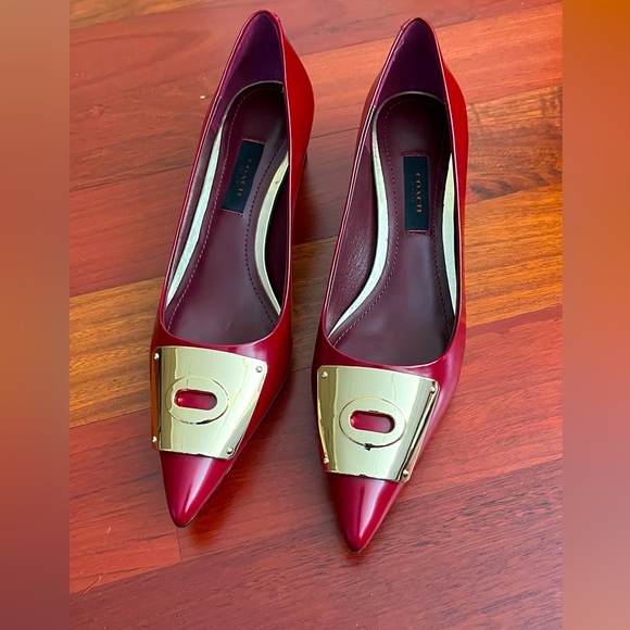 Coach Shoes - Lawrence Box Heel in Calf leather, Coach